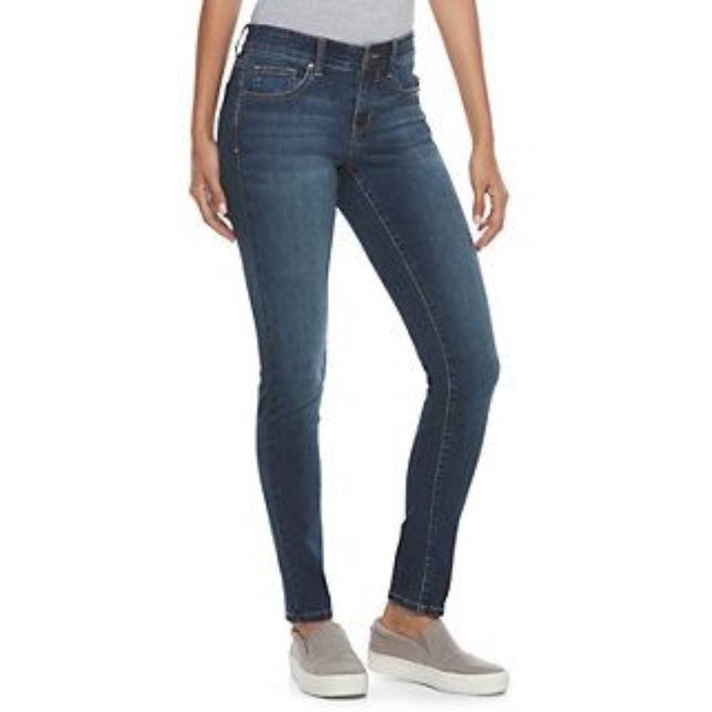 Junior's SO Ultimate High Rise Medium Wash Skinny Jeggings Size 7